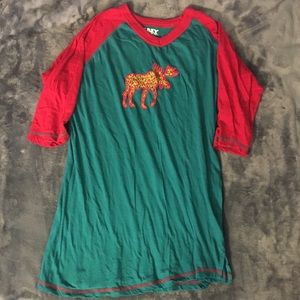 Baseball pajama shirt, washed but never worn.